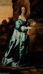 Lady With A Tulip — Sir Anthony Van Dyck
