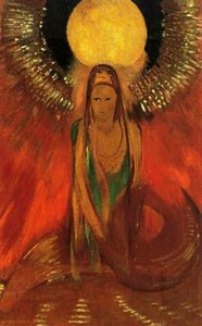 The Flame (goddess Of Fire) — Odilon Redon, Symbolism
