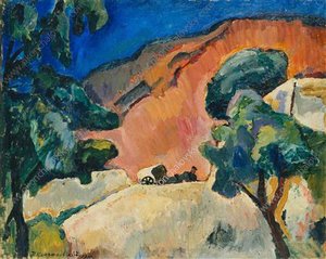 Spanish Landscape — Pyotr Konchalovsky, Fauvism