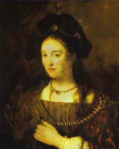 The Artist's Wife, Saskia — Rembrandt Van Rijn, Dutch Golden Age