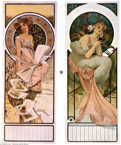 Calendrier Champenois — Alphonse Mucha