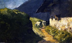 Steffelalm Ii With Sheep — Franz Marc