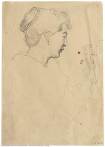 Girl With The Flower, Study — Ferdinand Hodler