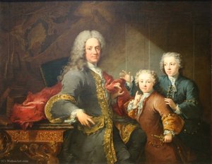 Mr. Saint-Cannat and children