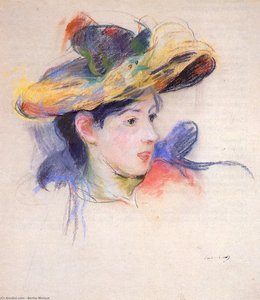 Jeanne Pontillon Wearing A Hat — Berthe Morisot