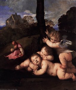 The Three Ages Of Man (detail) — Titian