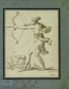 Diane, A Corpse At His Feet: Scene Of The Death Of The Niobides — Charles Meynier