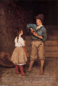 Zwei Kinder — Eugen Von Blaas