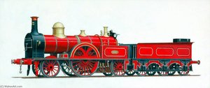 London And North Western Railway 'extra Large Bloomer' 2–2–2 Locomotive No.372 — Henry Maurice Whitcombe