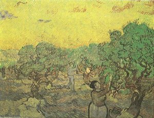 La Recolte Des Olives — Vincent Willem Van Gogh, Post-impressionism