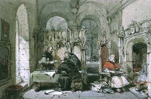 The Monks' Library — George Cattermole