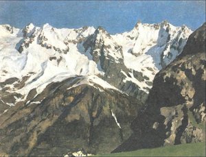 Range Of Mountains, Mont Blanc — Isaak Ilyich Levitan, Realism