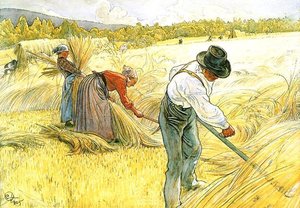 Harvesting The Rye — Carl Larsson