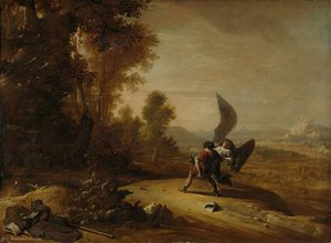 Jacob worstelt met de engel