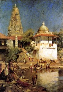 The Temples And Tank Of Walkeshwar At Bombay — Edwin Lord Weeks