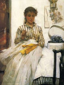 The Yellow Ribbon — Albert Chevallier Tayler