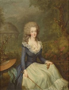 Marie-antoinette In Front Of The Temple Of Love — Jean Baptiste André Gautier D'agoty, Rococo