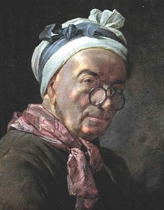 Self Portrait At Easel — Jean-baptiste-siméon Chardin