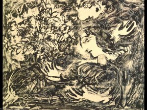 Lovers With Bouquet Under The Trees — Marc Chagall, Surrealist Dreamscape Surrealism