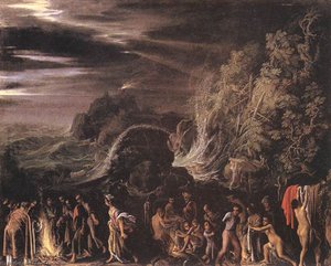 St Paul At Malta — Adam Elsheimer, Baroque