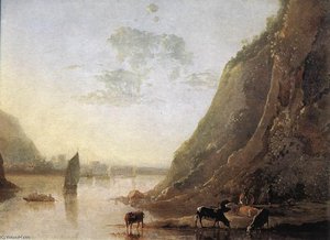 River-bank With Cows — Aelbert Jacobsz Cuyp