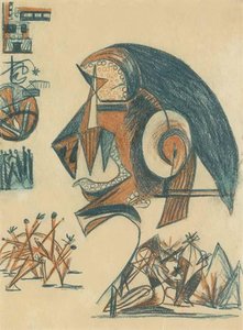 Untitled (psychoanalytic Drawing) — Paul Jackson Pollock