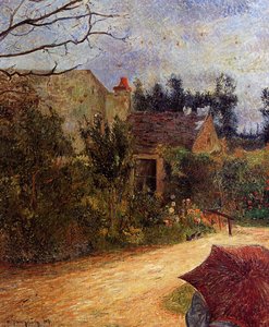 Pissarro's Garden, Quai Du Pothuis, Pontoise — Eugène Henri Paul Gauguin, Post-impressionism