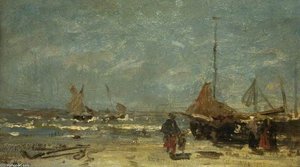 The Stranded Boat — Jacob Henricus Maris