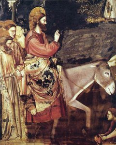 Entry Into Jerusalem (detail) — Giotto Di Bondone, Early Renaissance