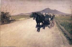 A Road In Naples — Gustave Caillebotte