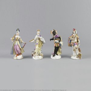 Allegorical Figures Of — Royal-polish And Electoral-saxon Porcelain Manufactory