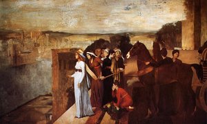 Semiramis Building Babylon — Edgar Degas, Impressionist Painting