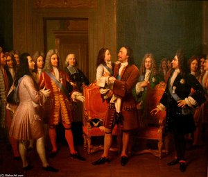 Peter I Of Russia And Louis Xv Of France — Louis Hersent