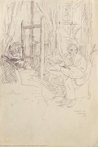 The Artist And His Model — Alfred Dehodencq