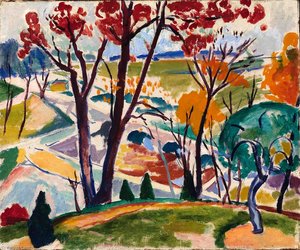 Landscape, Bridge, Huntingdon Valley — Henry Lyman Saÿen