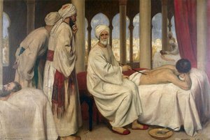 Albucasis Blistering A Patient In The Hospital At Cordoba — Ernest Board