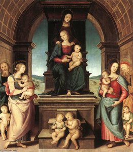 The Family Of The Madonna — Vannucci Pietro (le Perugin)