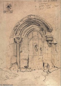 Porch Of The Church Of Stratton Saint Mary's, Norfolk — John Sell Cotman
