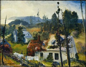 The Red Vine, Matinicus Island, Maine — George Wesley Bellows