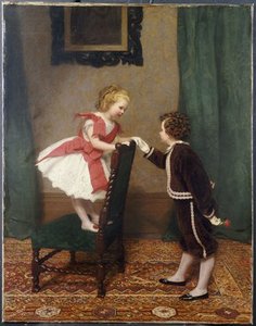 Miss Lily's First Flirtation — James Hayllar