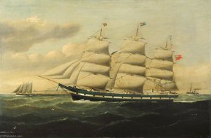 Hms 'eurydice' At Sea — William Horde Yorke