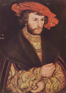 Portrait Of A Young Man In Hat — Lucas Cranach The Elder, German Renaissance
