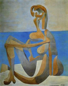 Bather Sitting On The Beach — Pablo Picasso