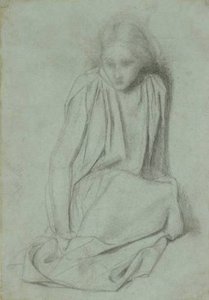 Ecce Ancilla Domini! - Study — Dante Gabriel Rossetti