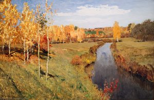 Golden Autumn — Isaak Ilyich Levitan, Impressionism