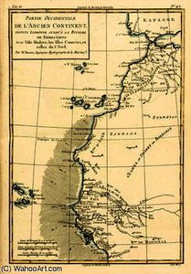 West Coast Of Africa, From Lisbon To Sierra Leone, From 'atlas De Toutes Les Parties Connues Du Glob — Rigobert Bonne (charles Marie Rigobert Bonne)