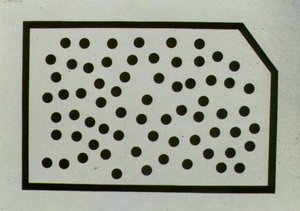 Randomdot Correlogram - The Golden Fleece (stereoscopic Work, Left Component, Unfinished), Circa 1977 — Salvador Dalí