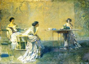 La Jaseur — Thomas Wilmer Dewing, Tonalism