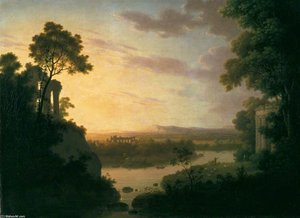 Dawn Landscape — George Smith, Romanticism