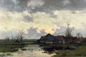 In De Peel, Molens Aan De Oude Maas - Along The River — Willem Cornelis Rip